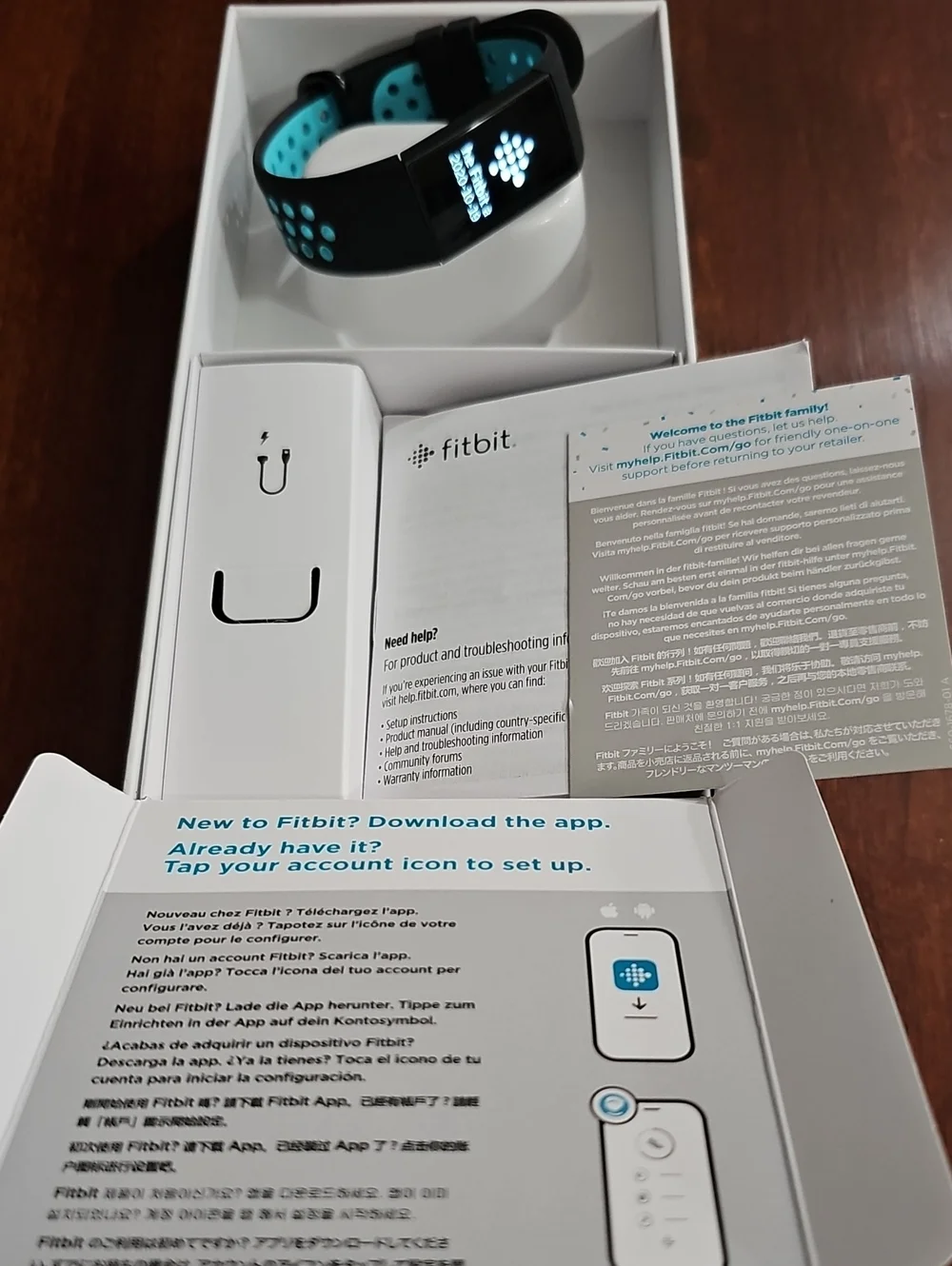 fitbit Charge 4 Fitness Tracker - Storm Blue & Black Bands